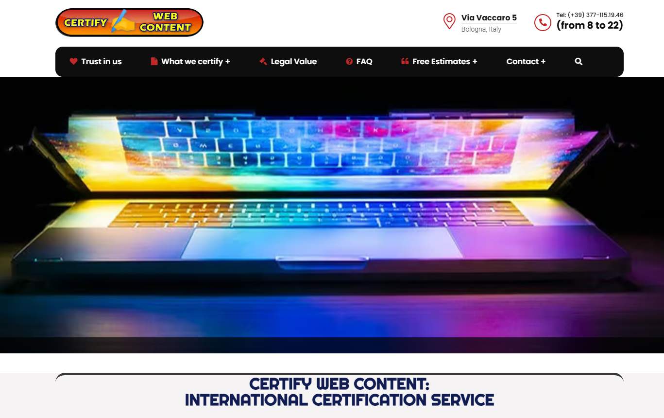 certifywebcontent
